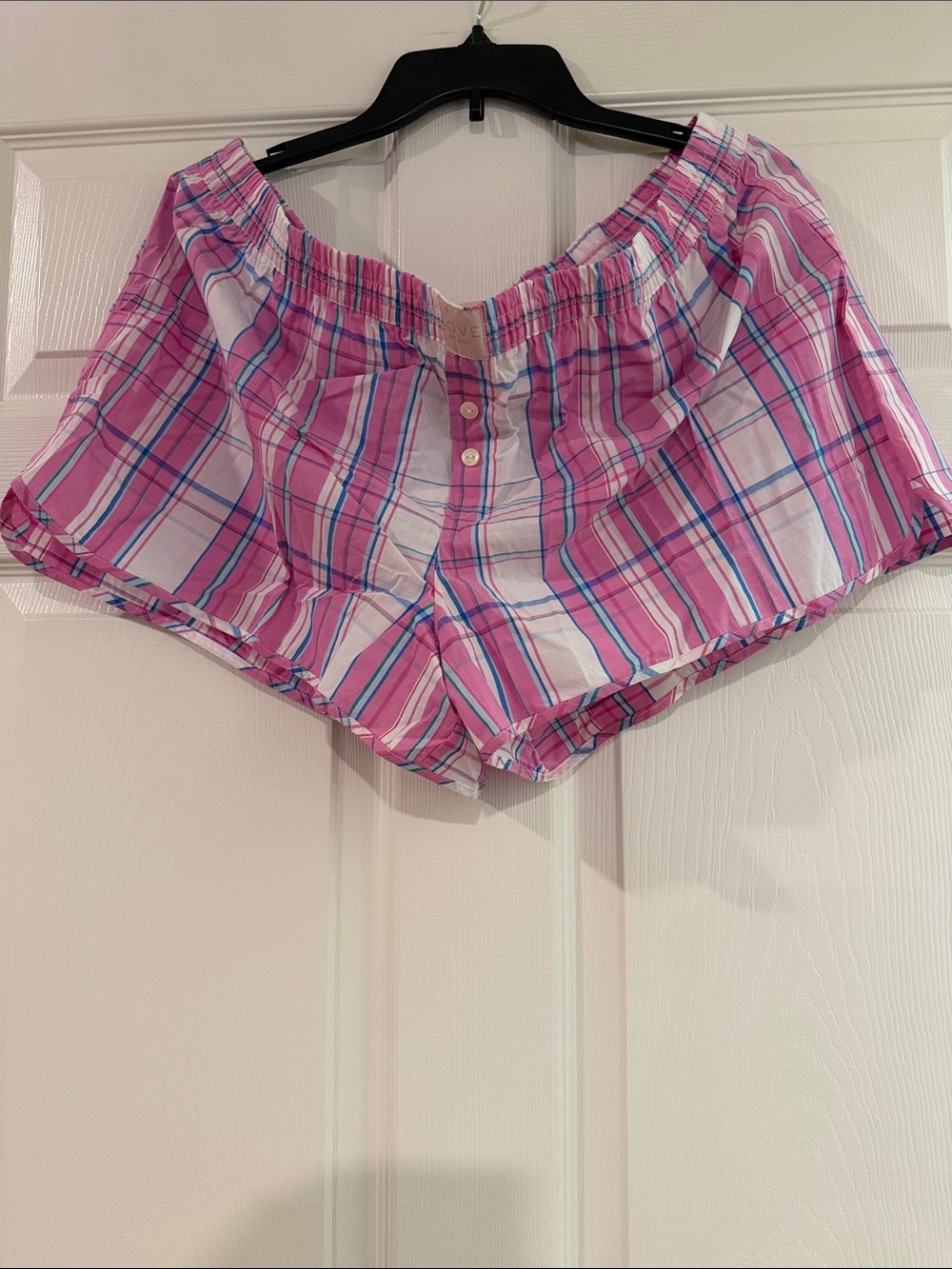 GAP Pink Plaid Athletic Shorts
